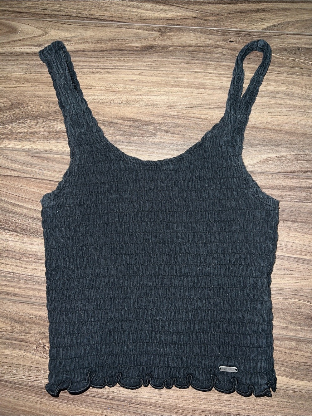 Hollister Black Smocked Tank